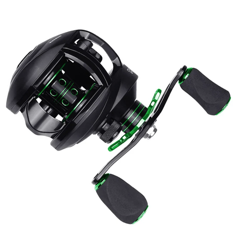 LINNHUE 2020 Baitcasting Reel 8.1:1 12+1BB Carp Fishing Reel With Magnetic Brake 8KG Max Drag Left Right Hand Casting Reels