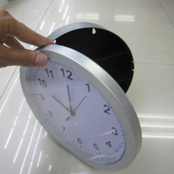 

Hot Jewel Storage Box Creative Storage Hidden Secret Stash Jewel Money Compartment Wall Clock Safe Storage Box