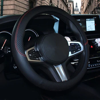 

UK Premium Imitation Leather Car Vehicle Steering Wheel Cover 38 Cm (15 Inches)