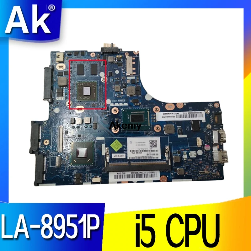 

FREE SHIPPING LA-8951P For LENOVO S300 S400 laptop motherboard with i5 cpu Mainboard DDR3 Tested Work perfect