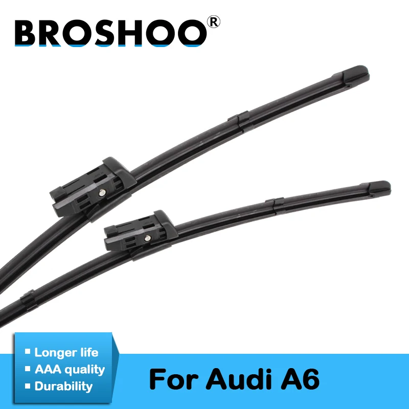 Broshoo Car Windshield Wiper Blade Rubber For Audi A6 C5 C6 4f C7 1997