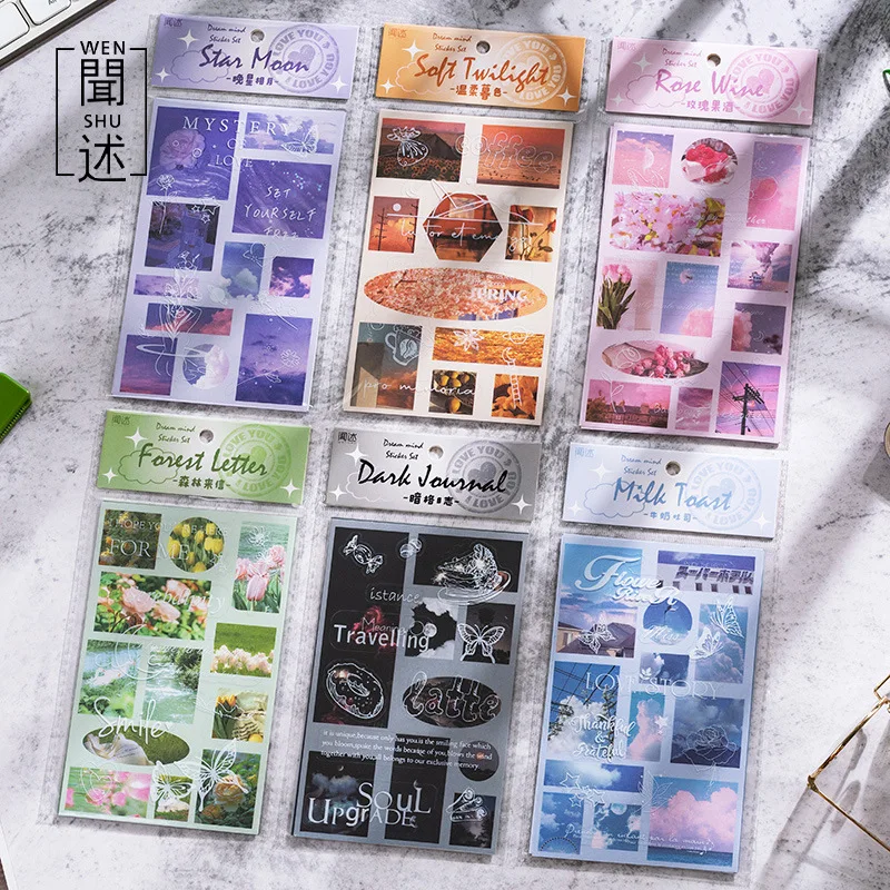 

6 шт./лот Kawaii канцелярские наклейки серии Мечты Наклейки планировщик декоративные мобильные наклейки Скрапбукинг «сделай сам»