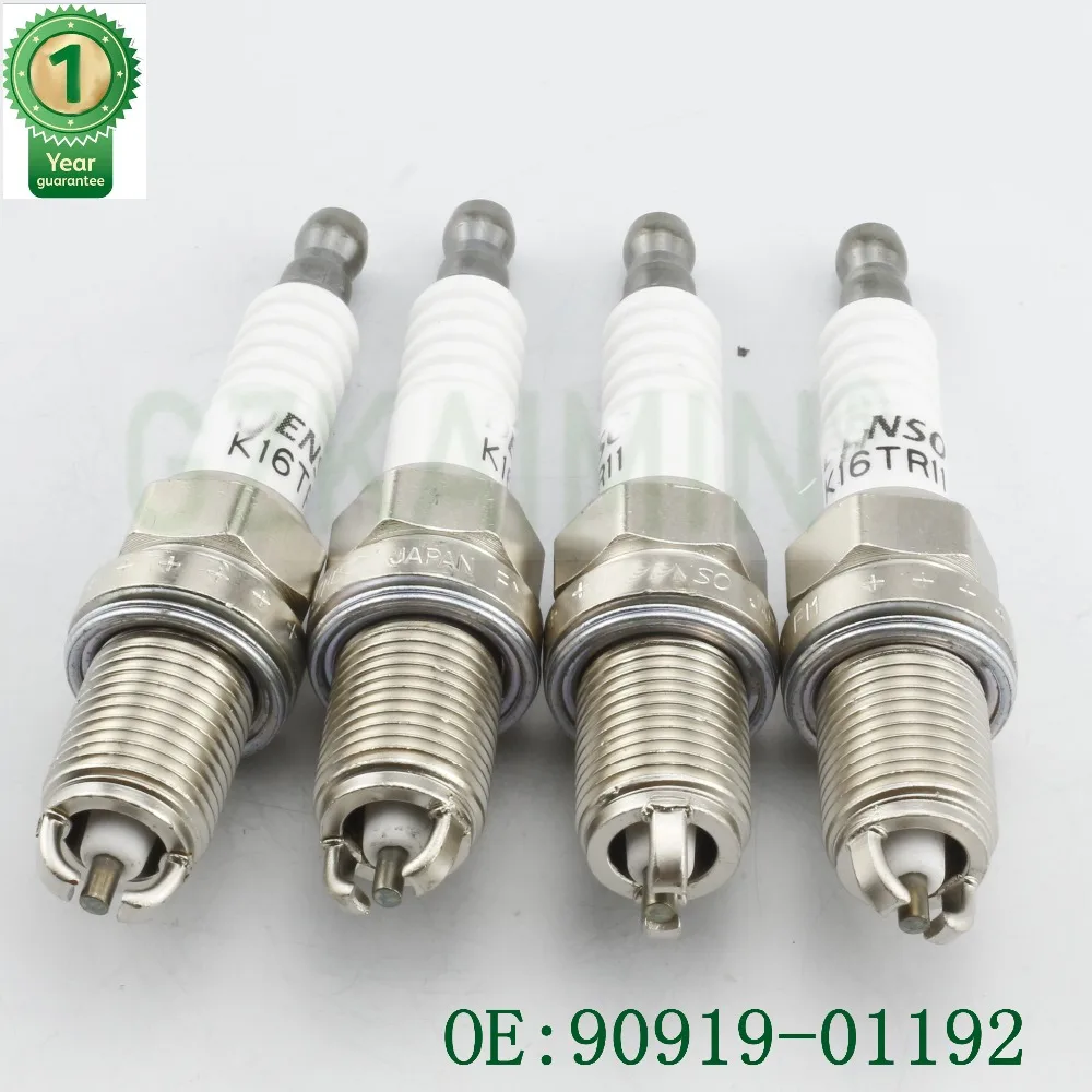 4x Новая Свеча зажигания OEM 90919-01192 K16TR11 для Toyota 96-02 Tacoma Tundra 00-06 3,4