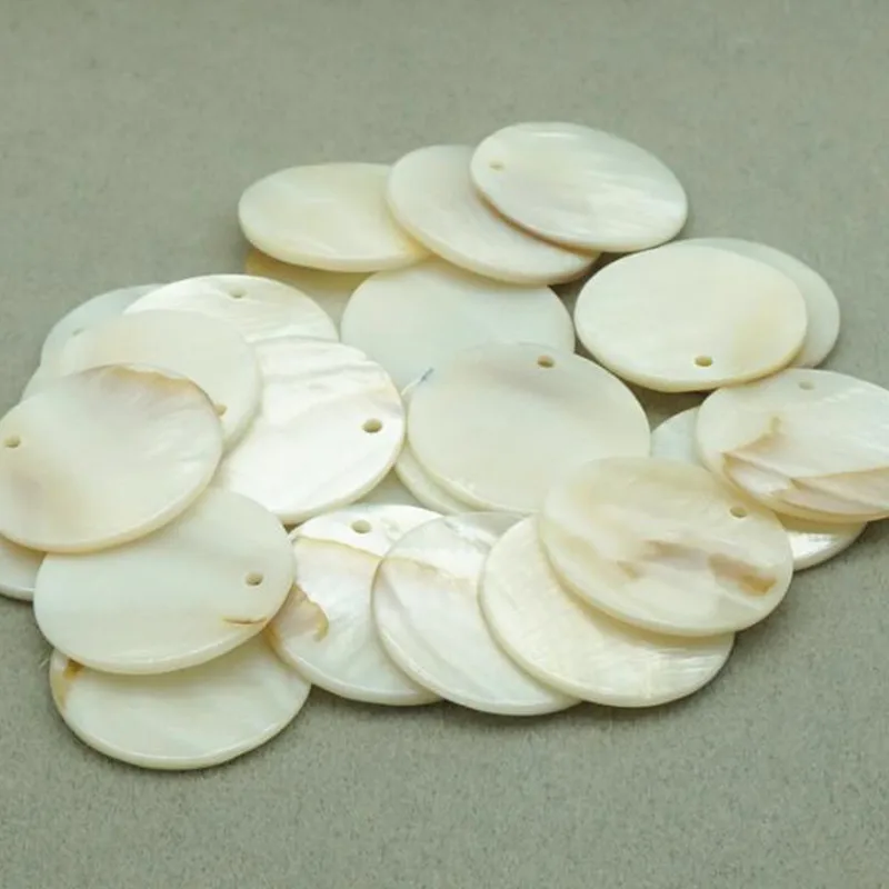 Модные белые круглые аксессуары для раковины DIY бусины ювелирные изделия с