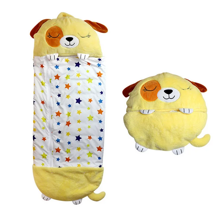 QTT Kinder Einhorn Tier Cartoon Schlafsack Happy Warm Baby Schlafsack Ultra-Soft Einhorn Decke Für Nappers Kid Gift 