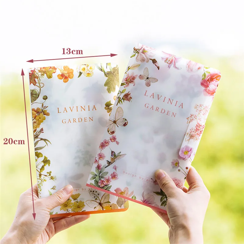Naifumodo наклейки с книгой для хранения Набор садовых растений узор DIY украшения записываемые многоразовые прочный ПВХ сумка для хранения