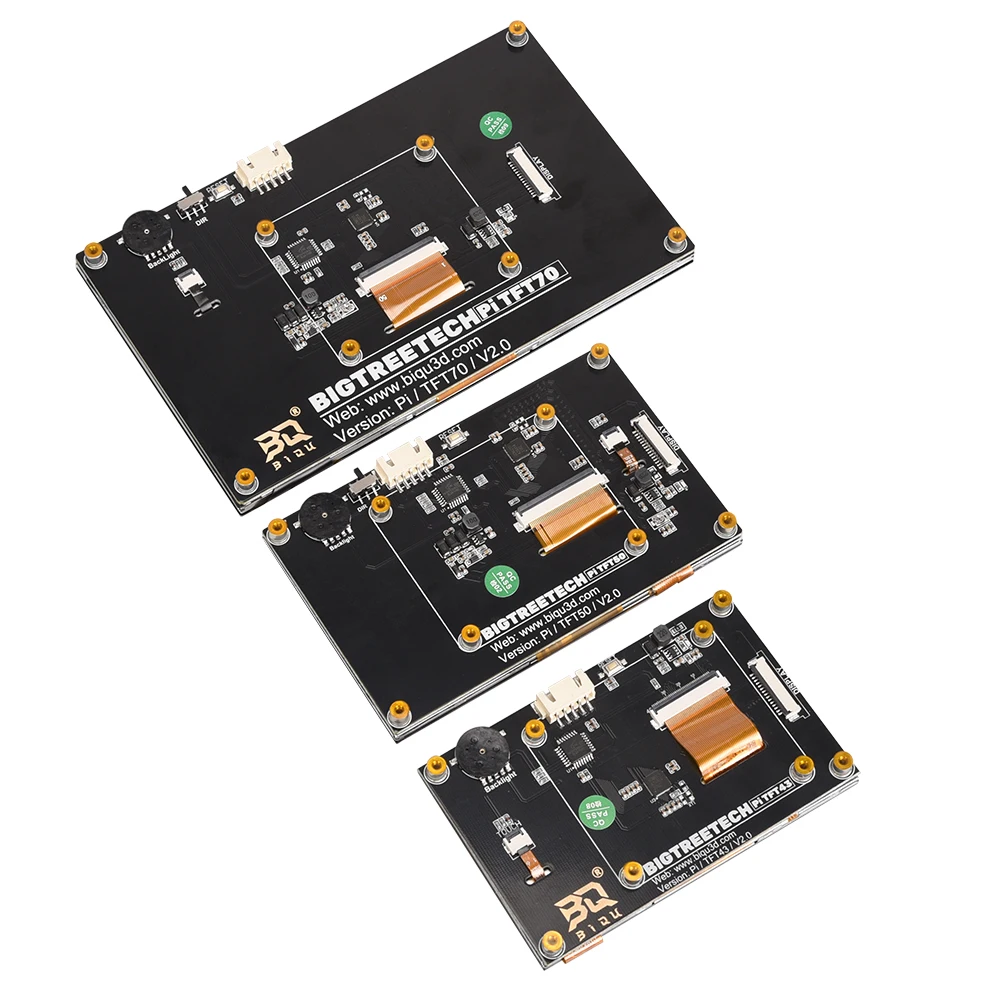 Bigtreetech-peças de Impressora 3d Touch Screen Pitft50 V2.1 Pitft70 pi Tft43 Dsi Display Lcd Octoprint Raspberry pi 3b Plus 2b - Imagem 3