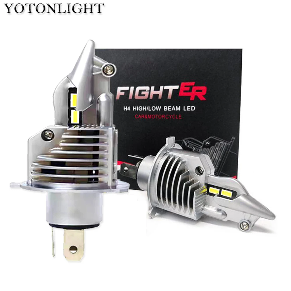 YOTONLIGHT супер H4 светодиодные фары лампы 70 Вт 15000lm 4300K 6000K HB2 9003 огни для автомобиля