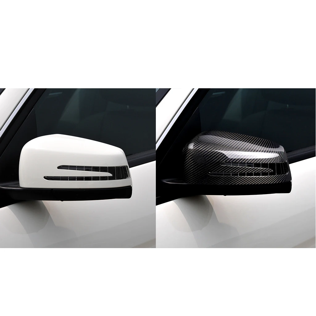 Автомобильные аксессуары для Mercedes Benz W204 W207 W212 W176 W218 W221 A C CLS E CLA зеркало заднего вида из углеродного волокна крышки Авто украшения