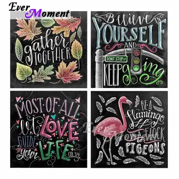 

Ever Moment Diamond Painting Rhinestone Letters Love Life Full Square Embroidery Mosaic Drill Decoration Handmade Gift S2F2526