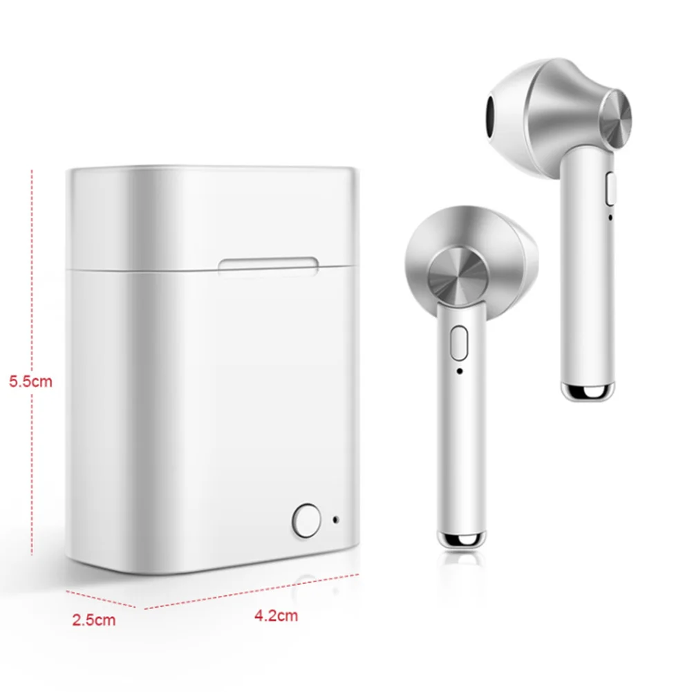 In Ear Microphone Sports Portable Bass Waterproof With Charging Box True Wireless Mini Bluetooth Earphone Subwoofer Stereo Music