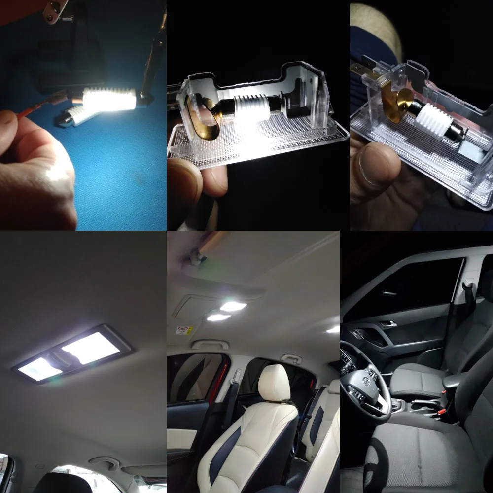 10 шт. C5W гирлянда купольный светодиодный 3030 31/36/39/41 мм Керамика Canbus Error Free светодиодные фонари