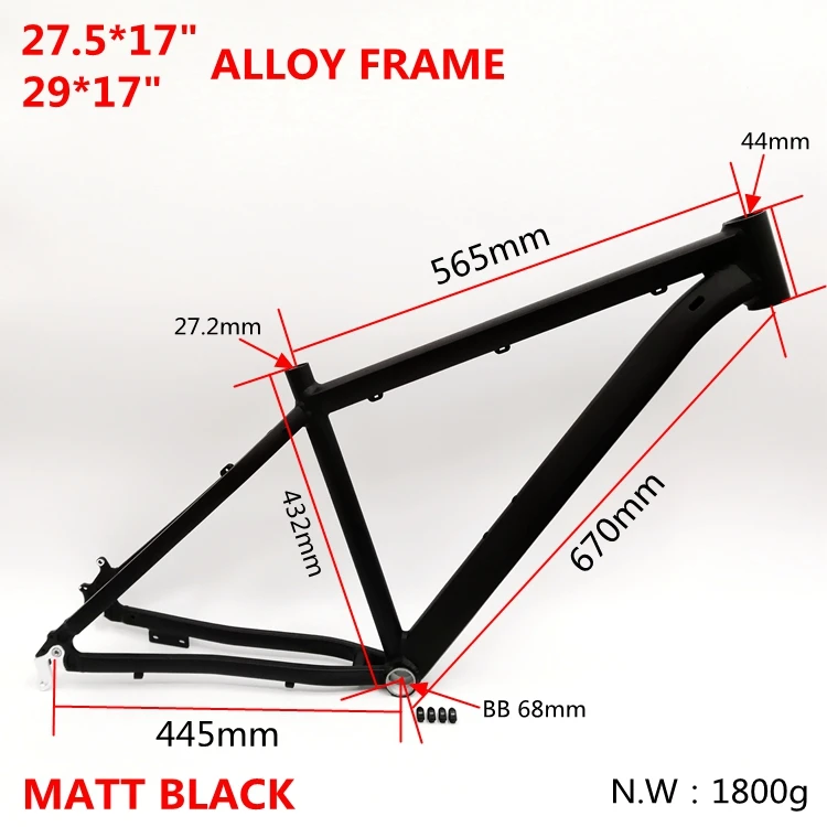 Overtreffen Melbourne met de klok mee Mtb Frame Aluminium 27.5 29 Inch Mountainbike Interne Bedrading Fiets  Schijfrem Off Road Hoge Sterkte Kwaliteit 1800G|Fiets Frame| - AliExpress