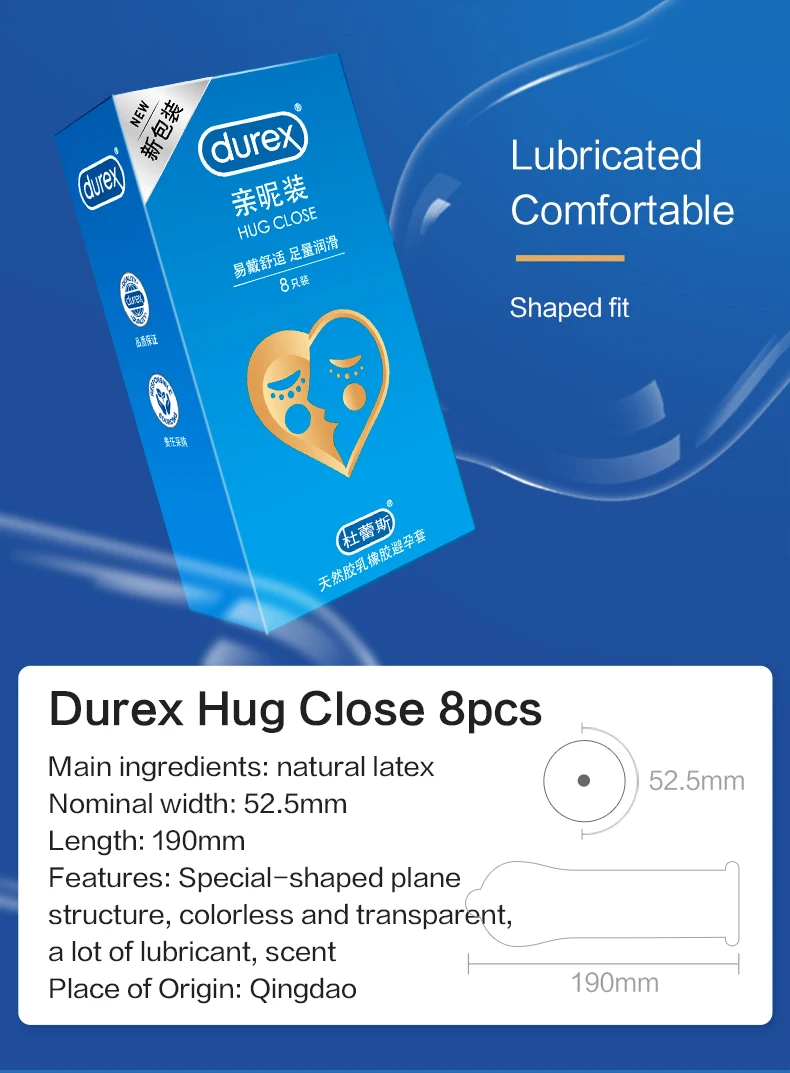 Durex Condoms 4 Types Sensation Value Ultra Thin Lubricated Sex Products Natural Rubber Latex Penis Sleeve Sex For Men