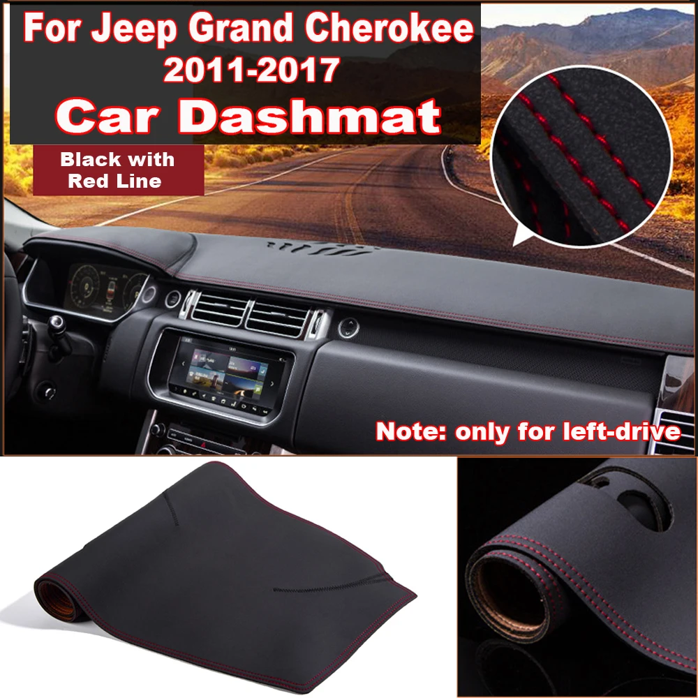 Микрофибра кожа автомобиля Dashmat тире крышка часть для Jeep Grand Cherokee 2011