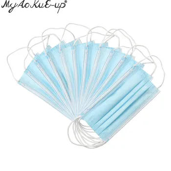 

10/50PCS Normal Anti-dust Windproof Mask Disposable Mouth Nose Face Care Eyelash Extension Non-woven Fabric маска Tools