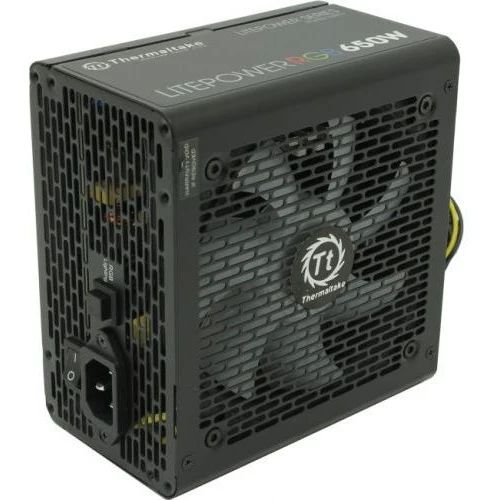 Блок питания Thermaltake ATX 650W Litepower RGB 650 80+ silver(24+4+4pin) APFC 120mm fan color LED