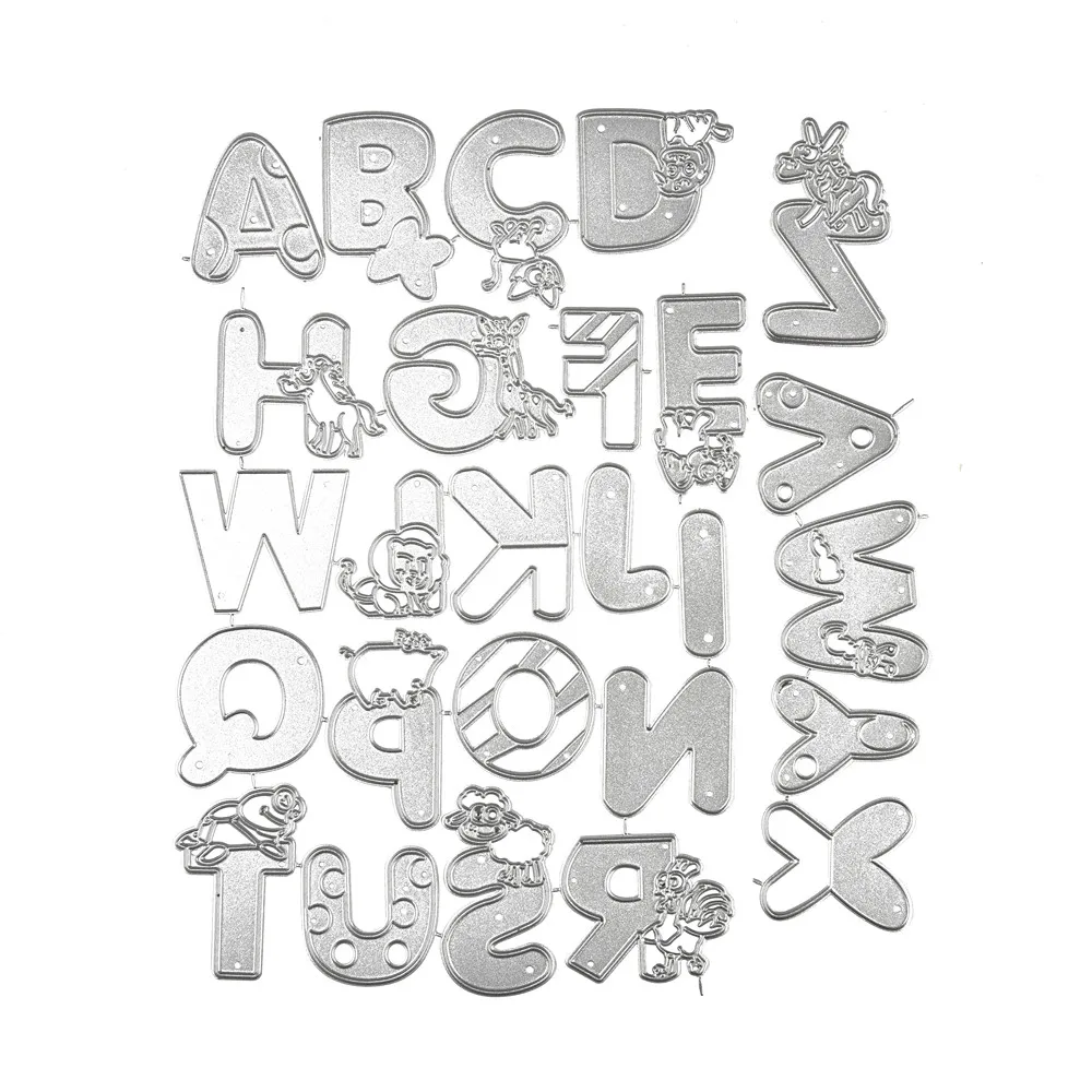 GJCrafts слова Штампы Алфавит металлические Вырубные штампы для изготовления открыток Скрапбукинг штампы тиснения трафарет ремесло новые штампы