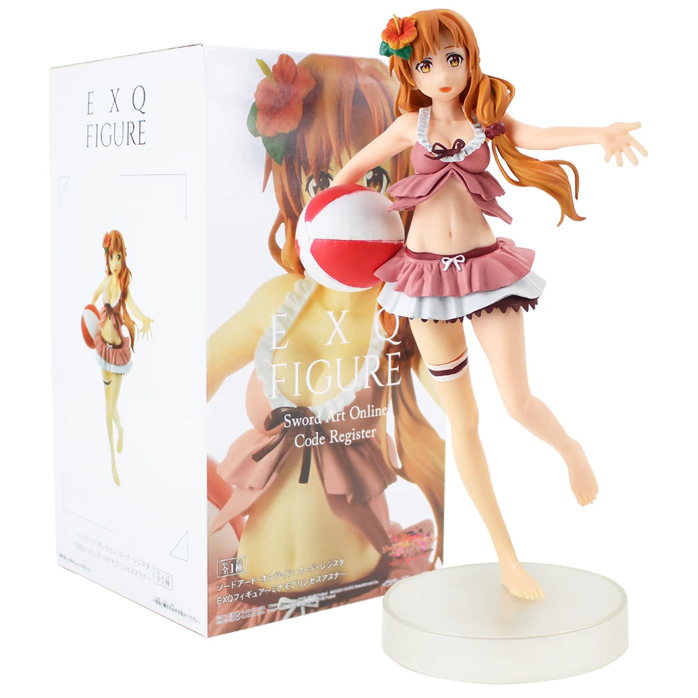Sword Art Online Asuna EXQ Figure Toy Yuuki Asuna SAO ALO GGO Code Register Anime Sexy Girl Model Doll Birthday Christmas Gift