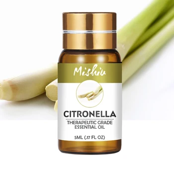 

Mishiu Citronella Oil 100% Pure Plant Aromatherapy Organic Body Massage Relax Tea Tree Orange Rose Peppermint Fragrance Oil 5ML