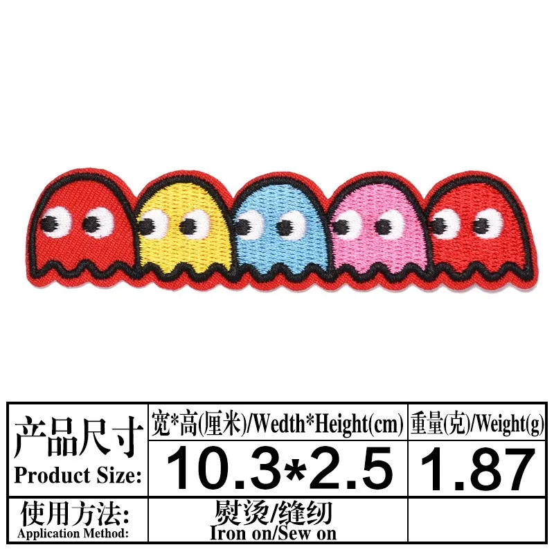 1 шт. милая мультяшная игра значок персонажа нашивка железо на одежде для