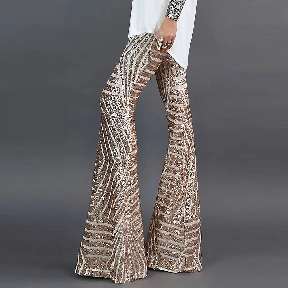 flare sparkle pants