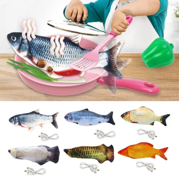 

Fish Cat Toy, Electric Cat Kicker Toy, Flopping Fish Simulation, Wiggle Fish