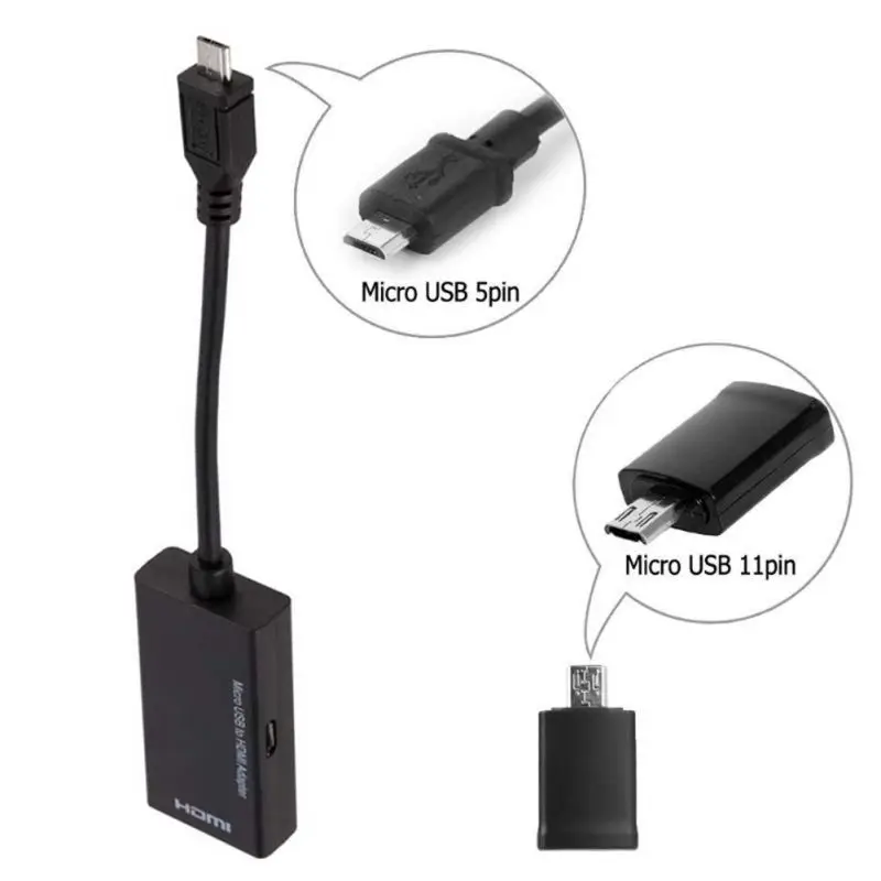 Конвертер кабель практичный Micro-USB к HDMI аудио-видео разъем адаптер подходит для мобильного телефона/планшетный конвертер Кабель