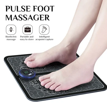 

Pulse Electric Leg Foot Massager Pedicure Machine Foot Pad Smart Acupuncture Foot Massage Home Vibration Foot Pad