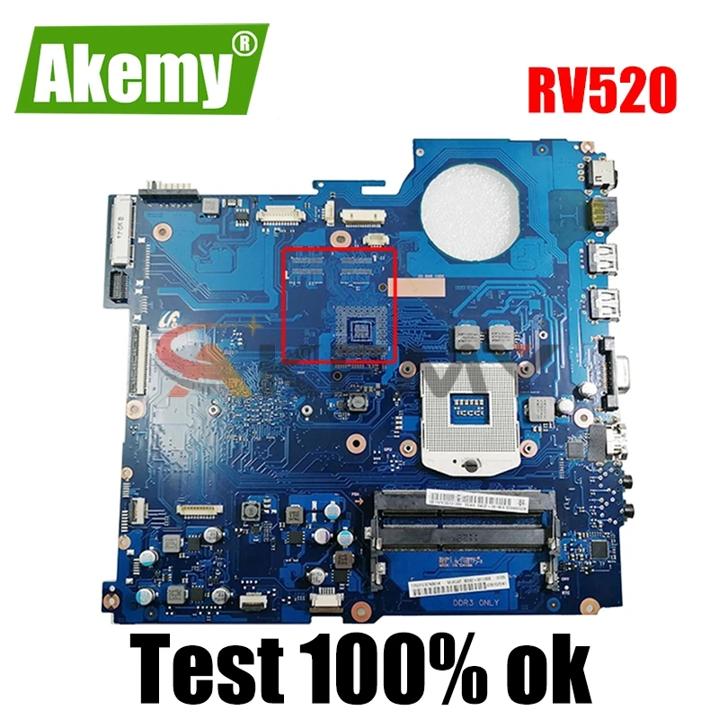 AKEMY BA41-01579A BA41-01582 BA92-08190A BA92-08190B для samsung RV520 NP-RV520 Материнская плата ноутбука HM65 DDR3