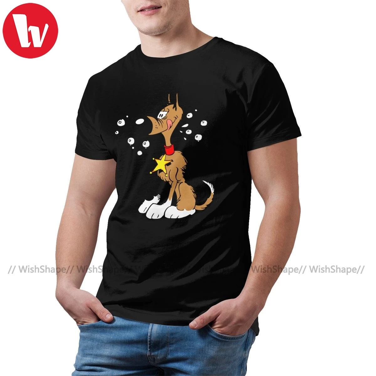 Футболка Lucky Luke футболка Rataplan милые мужские футболки базовая с короткими