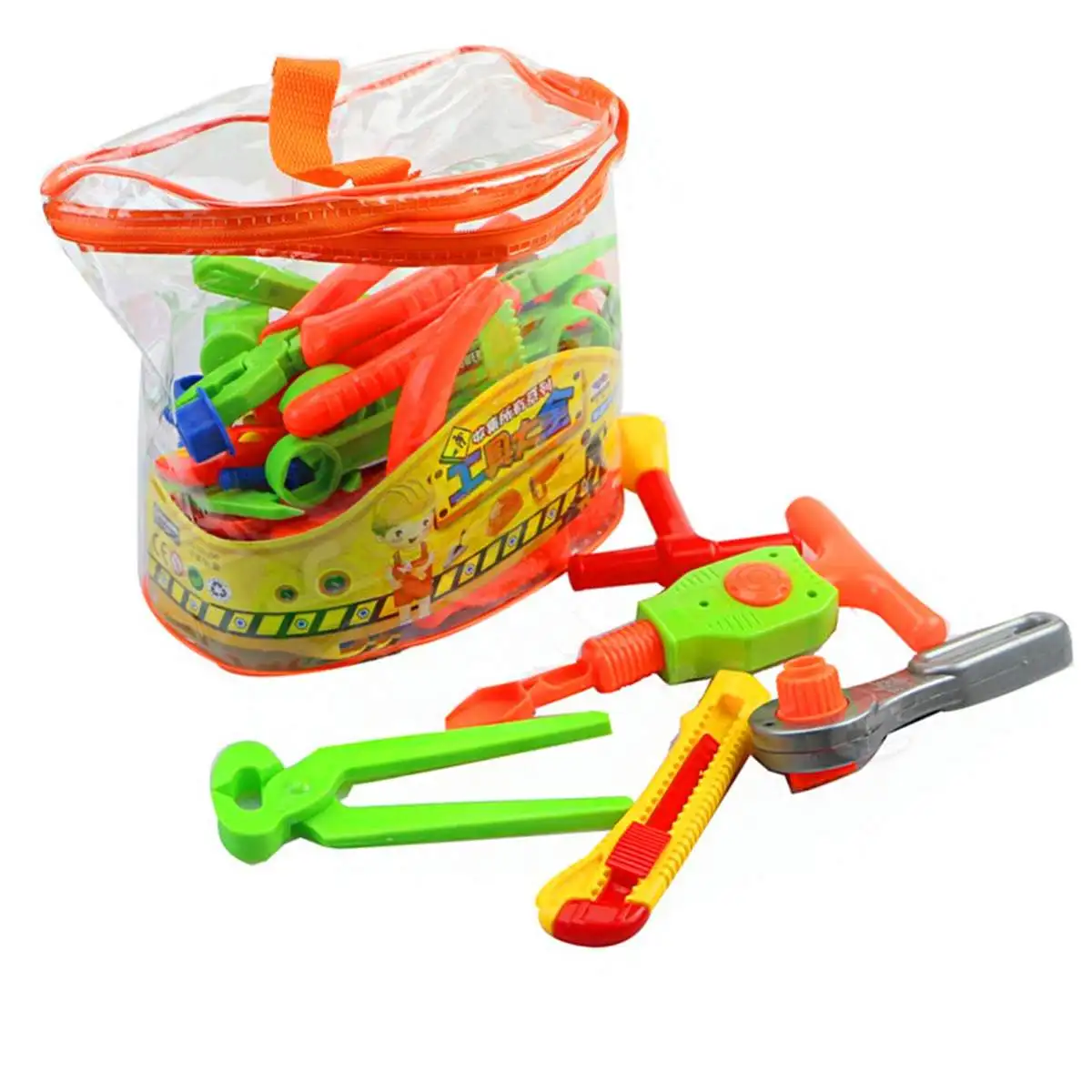 Игрушечные инструменты для детей Инструменты для ремонта претендует на окружающую среду Пластик инженерно-мастер обслуживание инструмента игрушки подарки 34 шт./компл