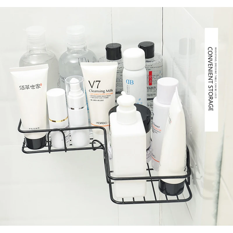 Storage Shelves Bathroom Shelves Traceless Plastic Bathroom Racks Storage Rack Organizer Shower