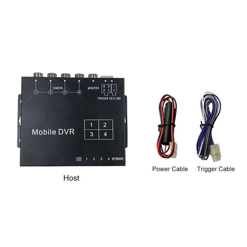 Black One Заводская цена 4 канала/4CH 1080P AHD H.264 полный ahd Мини Мобильный dvr автомобильный черный ящик - Название цвета: Black One