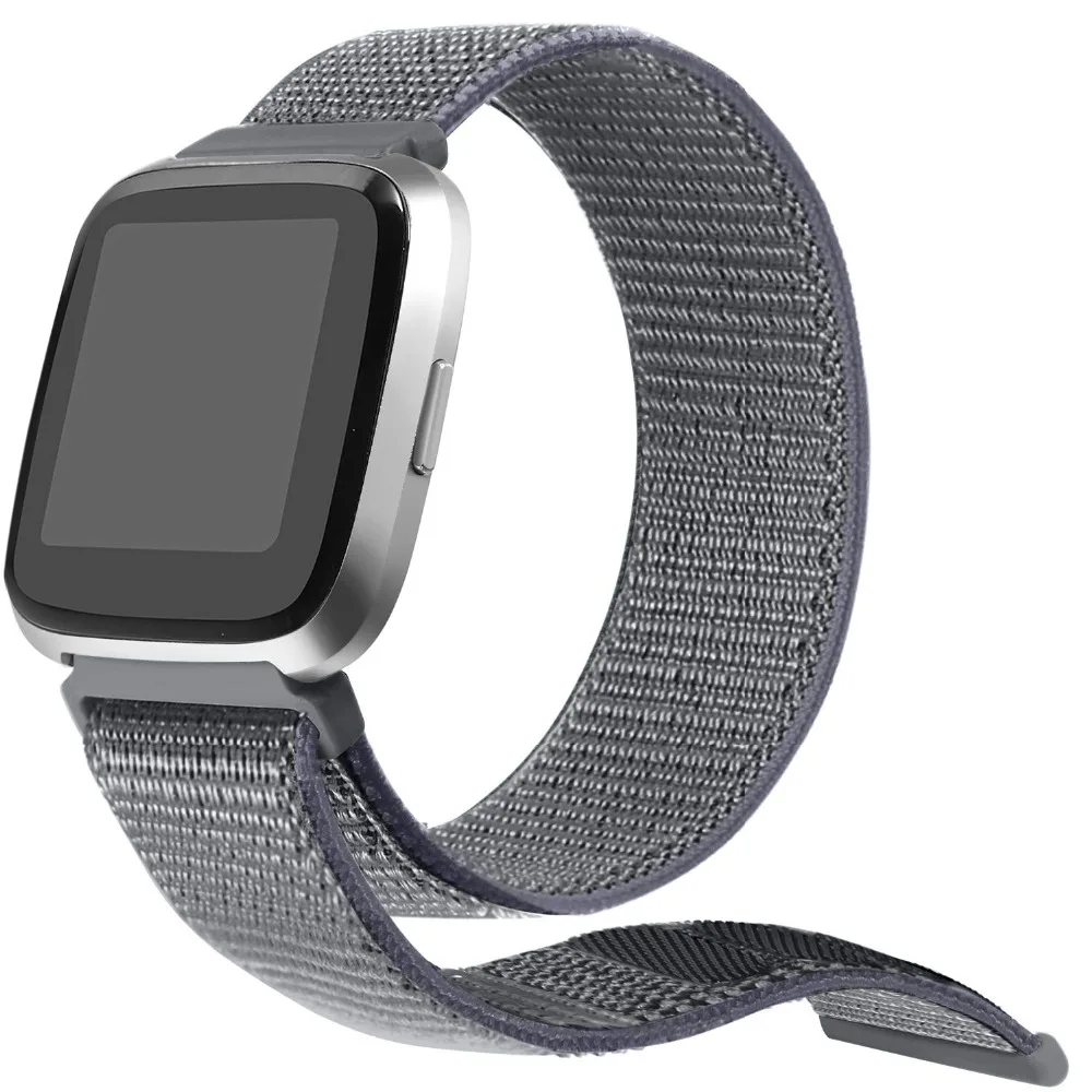 Нейлоновый ремешок для часов Fitbit Versa Смарт часы браслет Ремень спортивный сменный ремешок Correa для Fitbit Versa