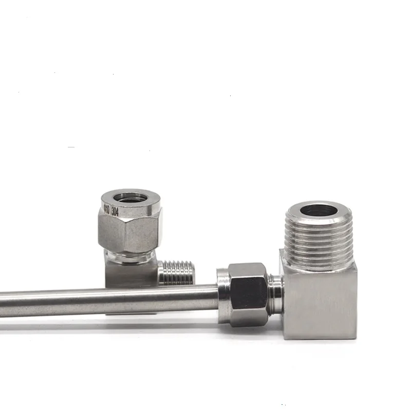 1/8&quot PT NPT Male Thread 6mm 8mm 10mm 1/4&quot Inch Pipe Double Ferrule Tube Compression Elbow Fitting Connector Stainless Steel 304 |