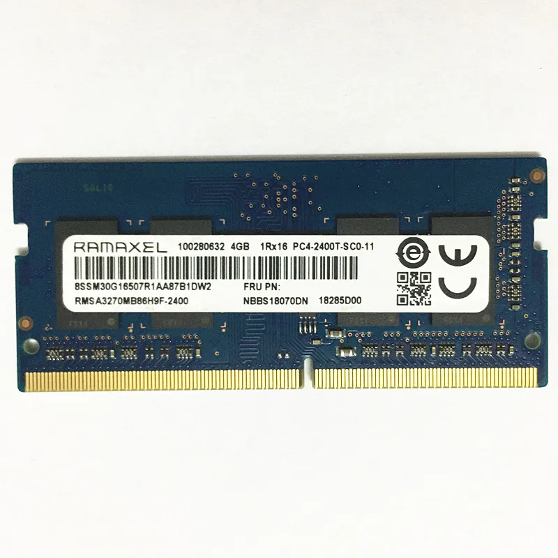 DDR4 laptop rams 4gb 2400mhz Ramaxel 4GB 1Rx16 PC4-2400T-SC0