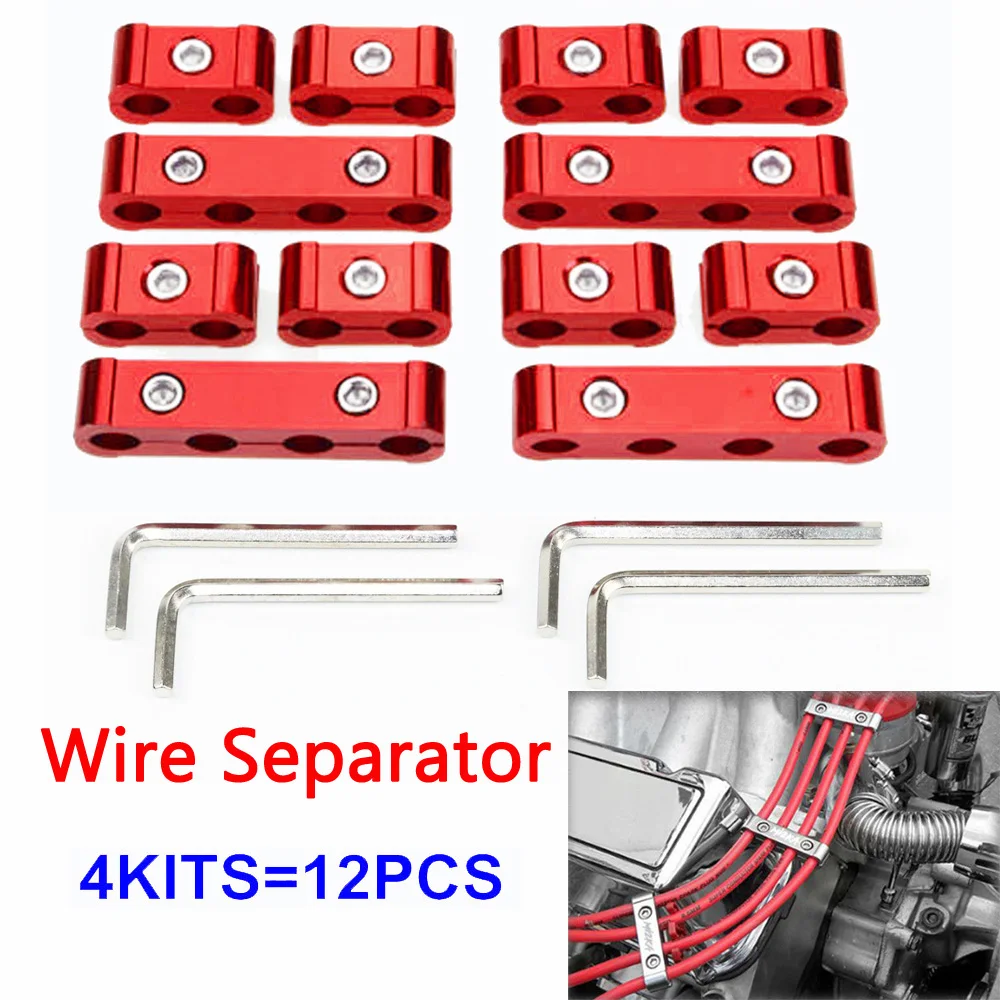 Spark сепараторы провода 3 набор цветов приводит 12 шт./компл. инструмент 8/9/10 мм двигателя делитель входят: фиксированный Организатор