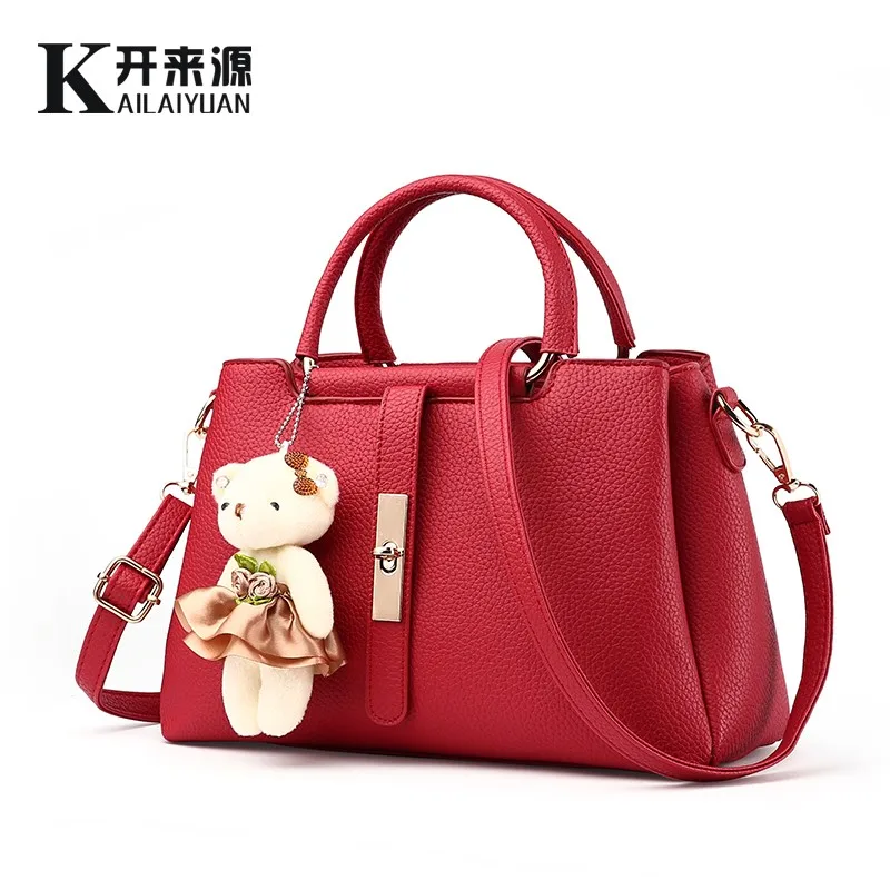 Genuine leather Women handbags New Korean version of the fresh small fragrance fashion single shoulder Messenger bag - Цвет: Бургундия