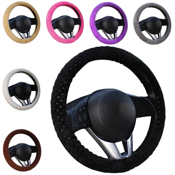

Winter Car Steering Wheel Cover/Universal Soft Warm Plush Covers for steering women men girl car interior