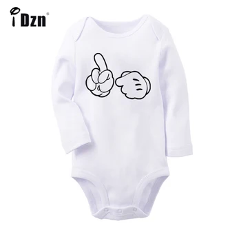 

Don't Mess With Me Be Careful Fist Creative colorful fingers Newborn Baby Bodysuit Toddler Onesies Long Sleeve Jumpsuit Clothes