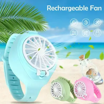

Child Mini Fan Watch Summer Kids Portable Mini Usb Windmill Wristwatch Children Rechargeable Desk Cooling Electric Fan Watches