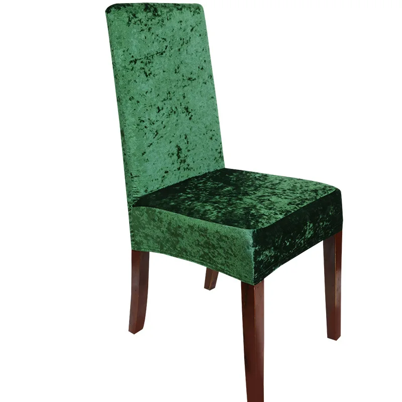 Elegant Velvet Chair Covers - Solid Color Seat Slipcovers