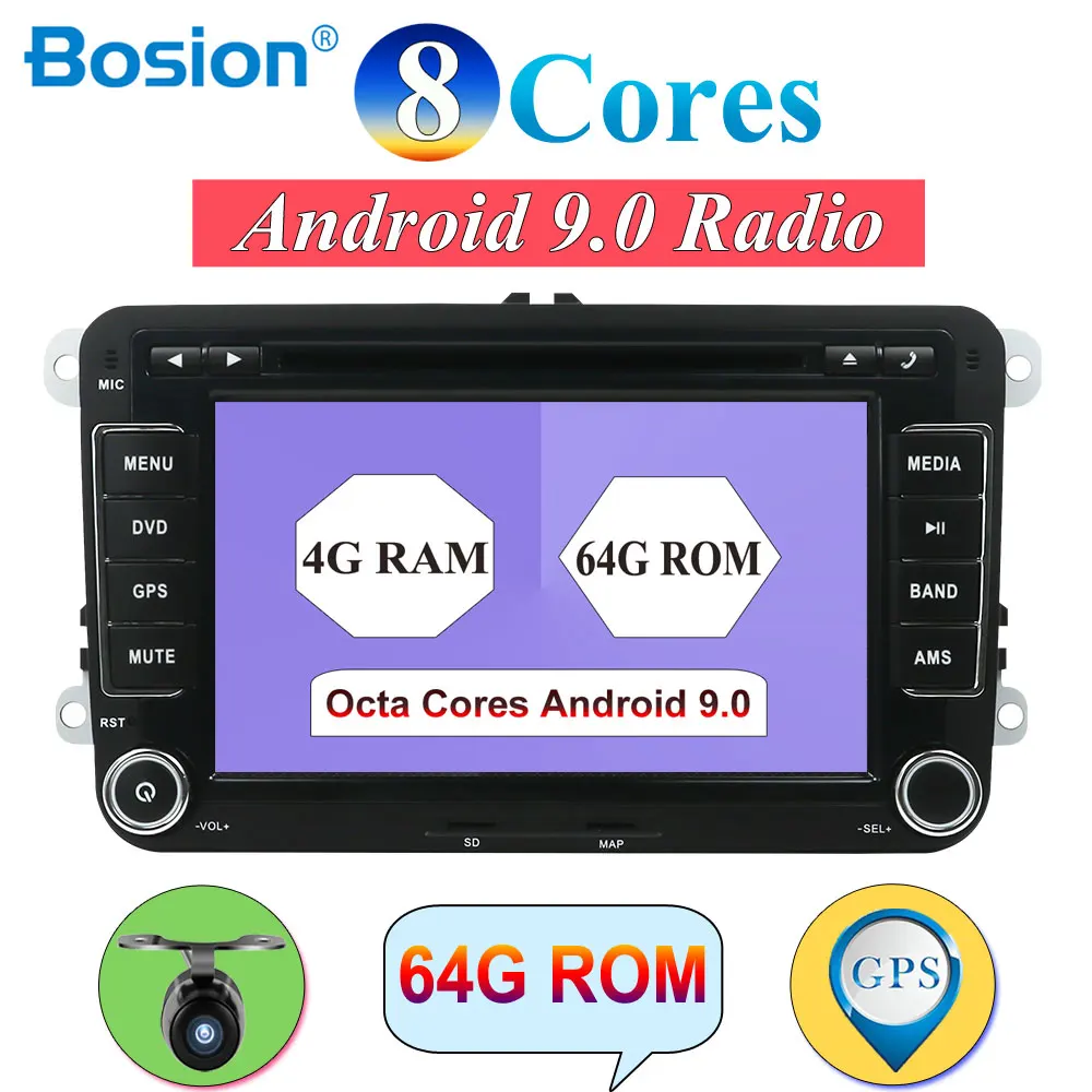 PX6 Android 9,0 для Volkswagen GOLF 4 5 6 POLO PASSAT TIGUAN Caddy Turan 2 Din автомобильный DVD Радио стерео Wifi SWC BT Canbus 4G-64G