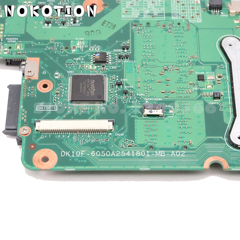 NOKOTION V000275540 основная плата для Toshiba Satellite C855 HM70 DDR3 cpu DK10F-6050A2541801-MB-A02