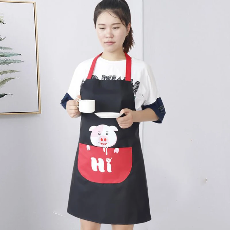 Waterproof Apron Creative Kitchen Anti-fouling and Oil-proof Adult Protective Gowns Sleeveless Overalls