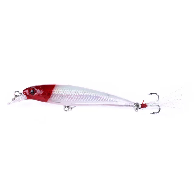 1 Pcs Minnow Fishing Lures 90mm 8g Bass Trolling Artificial Hard Bait Crankbait Wobblers 3D Eyes Pike Carp Bait Fishing Tackle 09