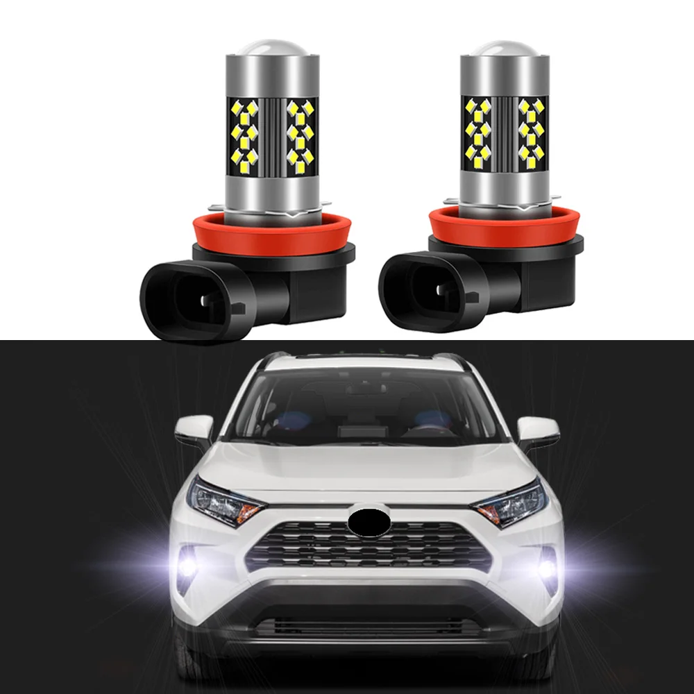 Светодиодные противотуманные фары для Toyota RAV4 RAV 4 2006-2018 2019 2020 2021 2 шт. белые