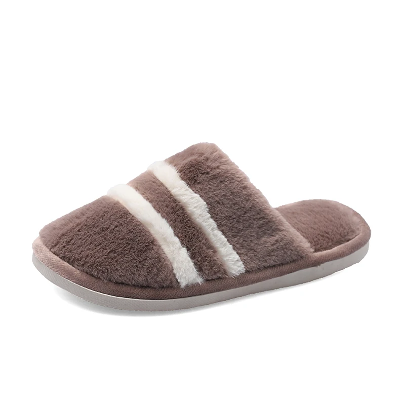 Winter Mens Slippers Indoor Winter Warm House Shoes for Men Half Drag Men Bedroom Slippers Comfortable Winter Shoes Indoor - Цвет: Brown