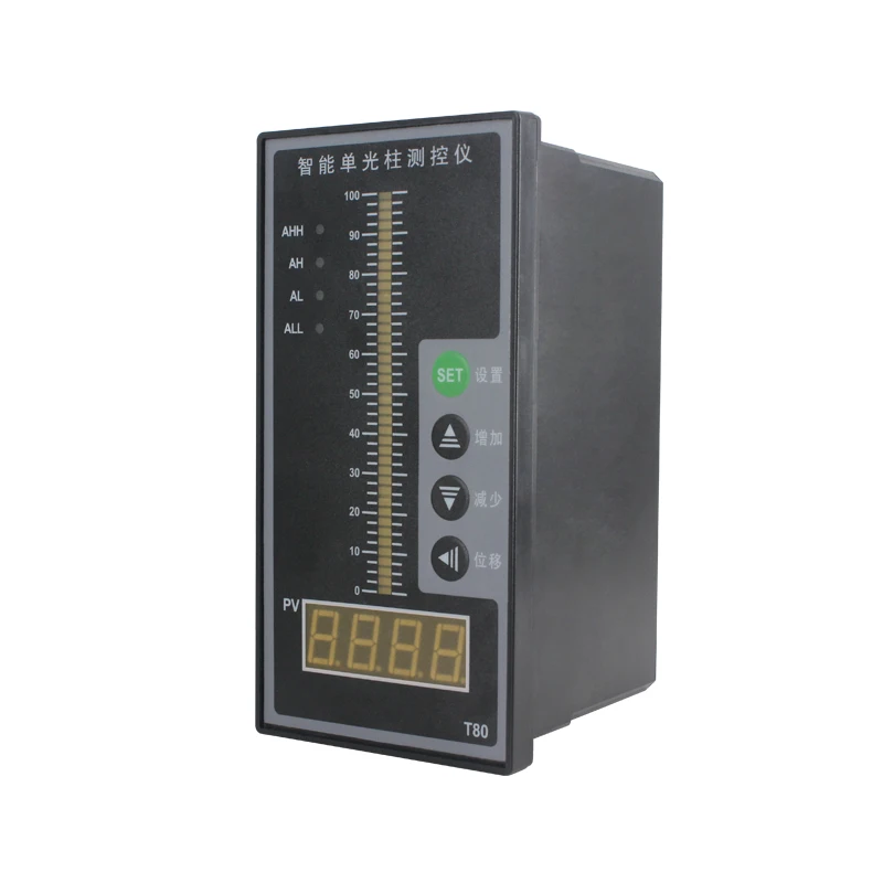 T80 Intelligent Single Light Column Measurement Control Instrument Level Display level Gauge Controller with Alarm Output